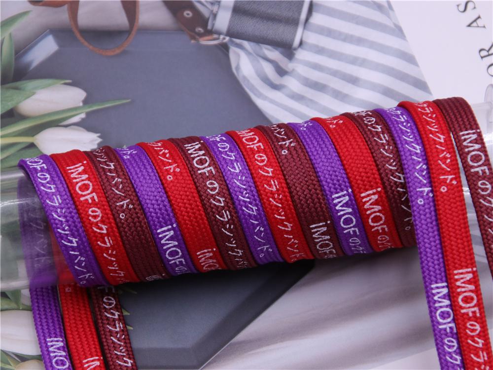 7MM Nice Shoelaces Canvas Sneaker Boots Shoe Accessories Ropes For Men Women Custom Bulk Order