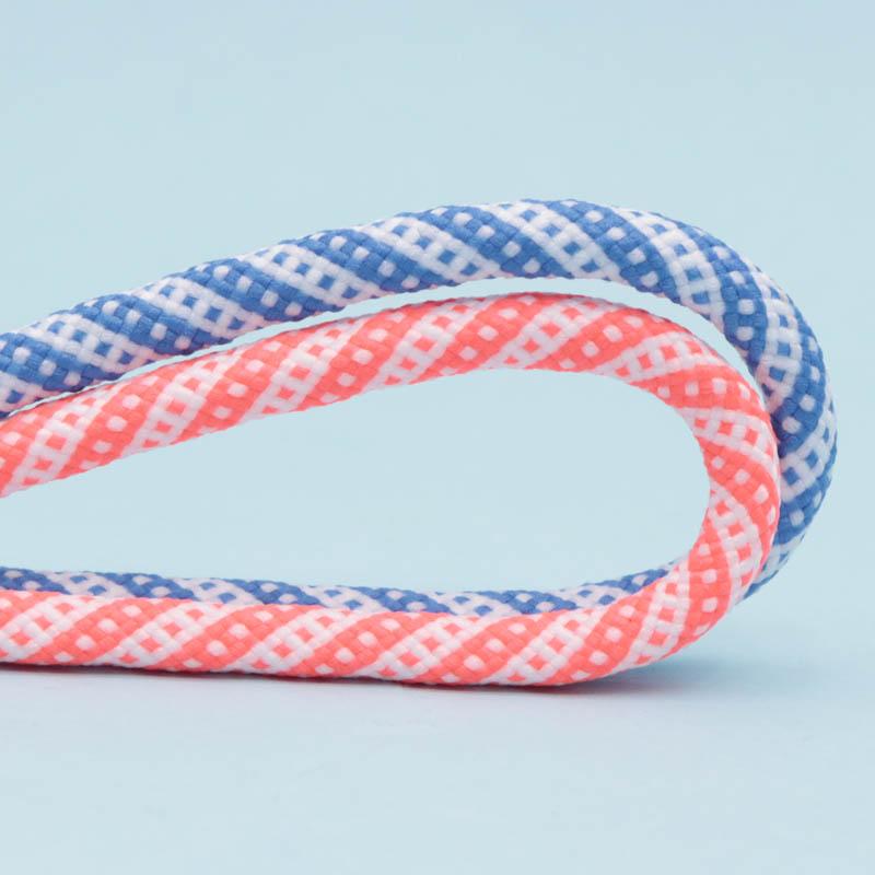 5MM Round Cords Spiral Plaid Polyester Shoelaces For Adult&Kid Men Women Sneaker 2021 Outdoor Sports