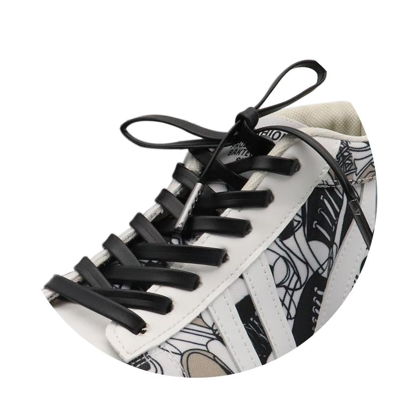 7MM Strong Surface PU Leather Top Quality Shoelaces Whole Production For Custom Bulk Order Drop