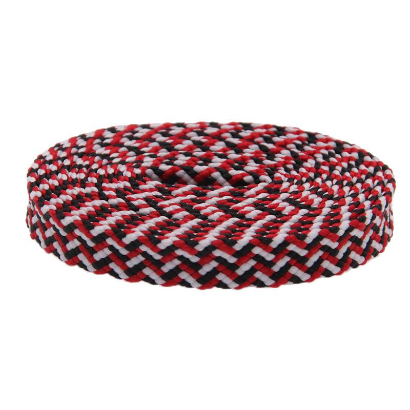 7mm Premium 3 Colorful Flat Polyester Shoelaces For Casual Canvas Men Women Sneaker 2021 Trendy