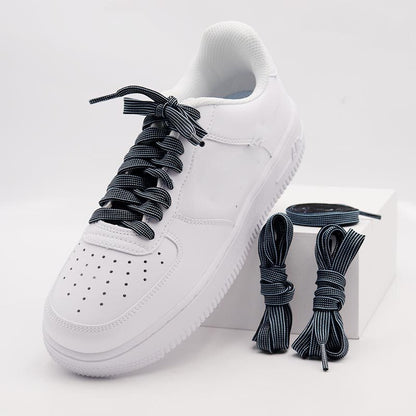 10MM Double Colors Polyester Perfect Quality Shoes Accessories for Women Boots  Queen AF1 Air Force One Shoestrings  Fit