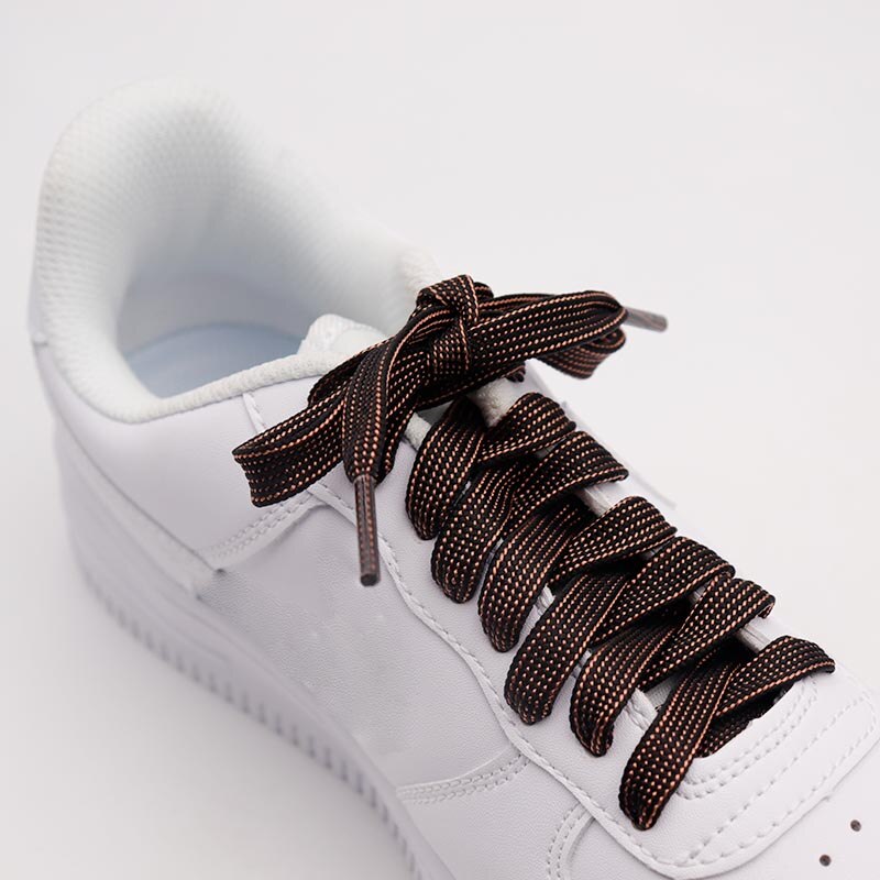 10MM Double Colors Polyester Perfect Quality Shoes Accessories for Women Boots  Queen AF1 Air Force One Shoestrings  Fit