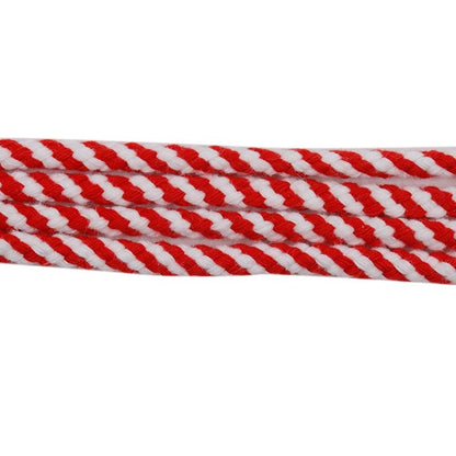 5mm Round Athletic Shoelaces Shoe Laces Sport Bootlace Shoestring Two-color Eight Strand Hollow Rope Spiral Pattern Interval Hat Pants Waist