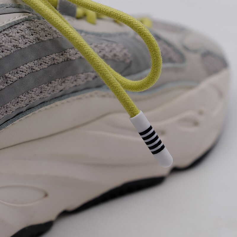 Blck + White 4PCS/lot DIY Plastic Aglet Replacement Shoelaces Metal Tips Buckle Mirror Gunmetal Head For Sneakers AF1