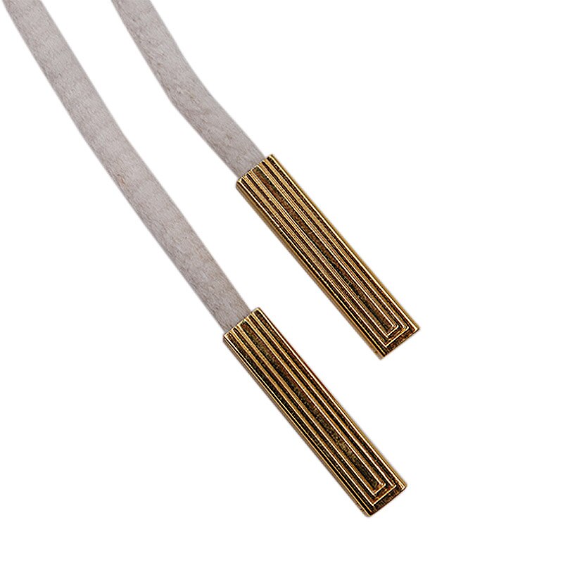 Shinny Golden 4PCS/lot DIY Metal Aglet Replacement Shoelaces Metal Tips Buckle Mirror Gunmetal Head For Sneakers AF1