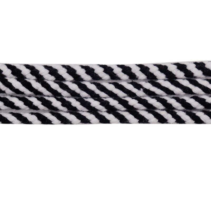 5mm Round Athletic Shoelaces Shoe Laces Sport Bootlace Shoestring Two-color Eight Strand Hollow Rope Spiral Pattern Interval Hat Pants Waist