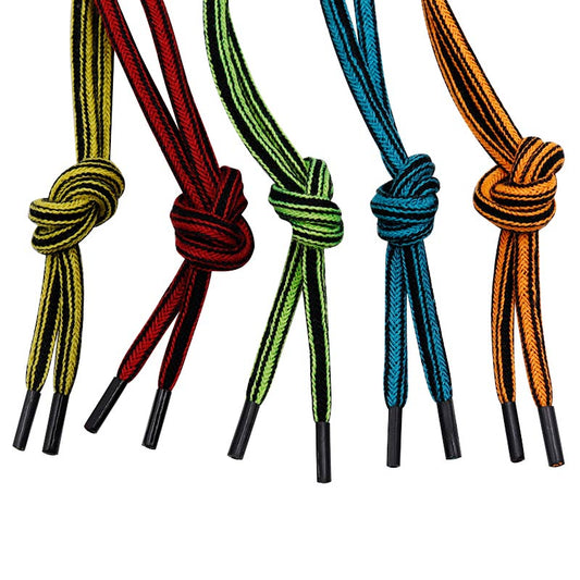 Cordon 4.5mm Double Color Cubic Shoelace Lazy 60-180cm New Shoestrings for Elderly Children Sneakers Martin Leather Boots