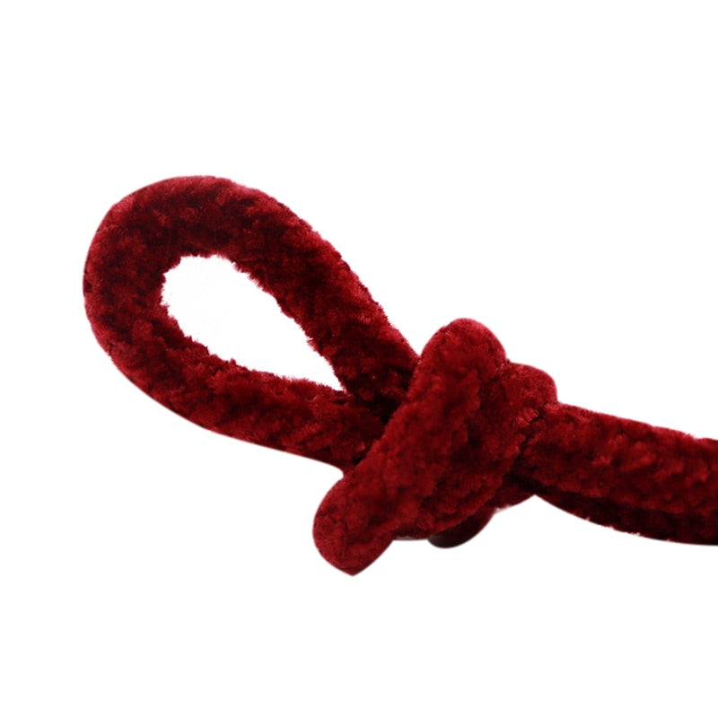 Designer Shoes String 6MM Cute Girl Canvas Boot String Macaron Color Decorative Velvet Tape Bracelet Clothing Hairy Rope