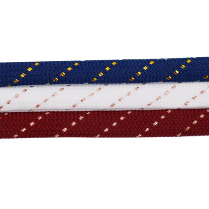 Elegant 10MM Double Colors Shoelace 60-180cm Shoe Metal String  Shoes Accessories for Women White Shoes Queens AF1 Fit