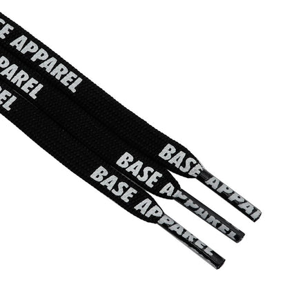 BASE APPAEL 7mm Black Shoelaces 60-180cm Vintage Flat Shoelaces Super Bootlaces Shimmering  Shoe Laces for Queens Kids