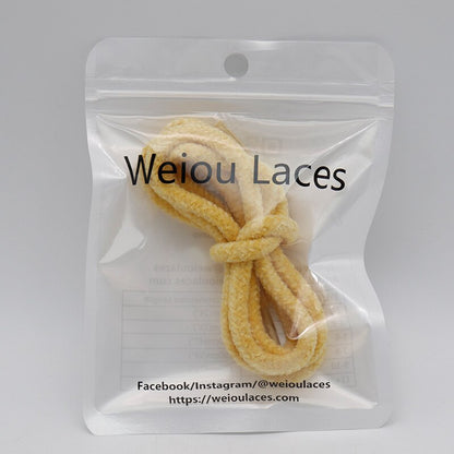 Designer Shoes String 6MM Cute Girl Canvas Boot String Macaron Color Decorative Velvet Tape Bracelet Clothing Hairy Rope