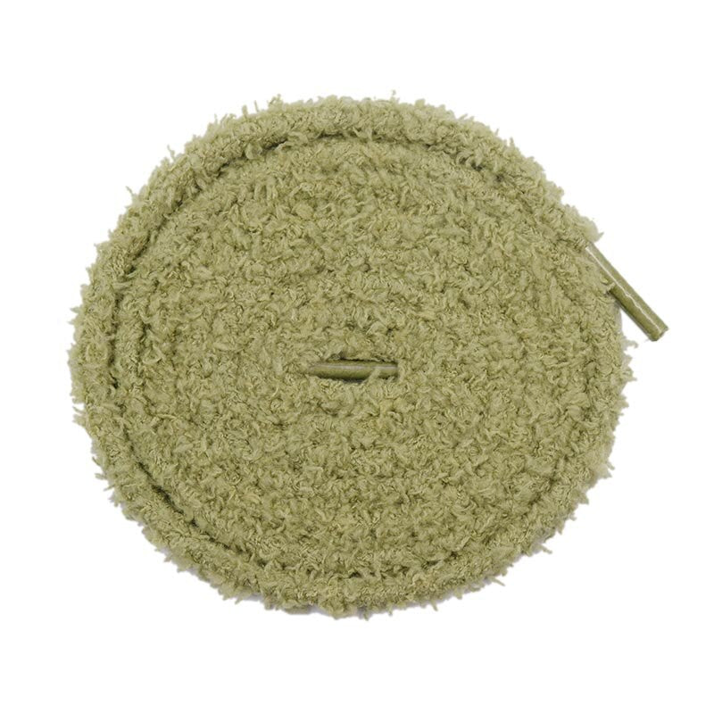 60-180cm Cotton and Linen Weave 7mm Round Shoelace 6 Colors Women Men Pattern High-top Canvas Sneakers Board Shoe Laces