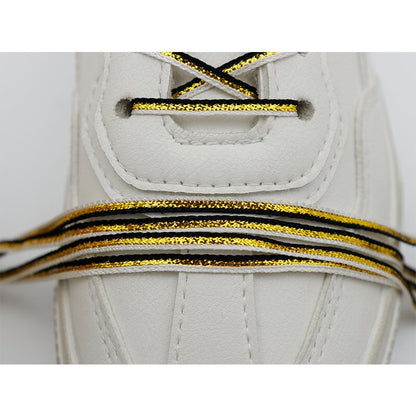 Metal String 1Pair Round Shoelaces Outdoor Hiking Sports Shoe Laces Kids Sneakers Shoelaces Length 90/120/150/160CM Lacets