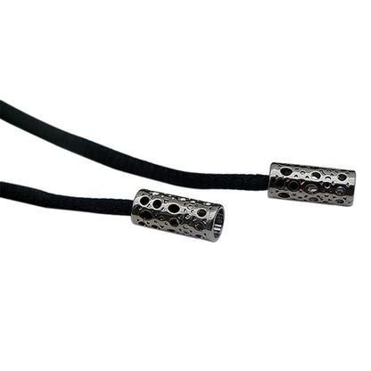 Hollow out Pierced 4pcs/lot In Selling 8.5*19.5mm Multi-Holes Silver Metal Aglets 2021 Popular Sneaker Tips shoes accessories