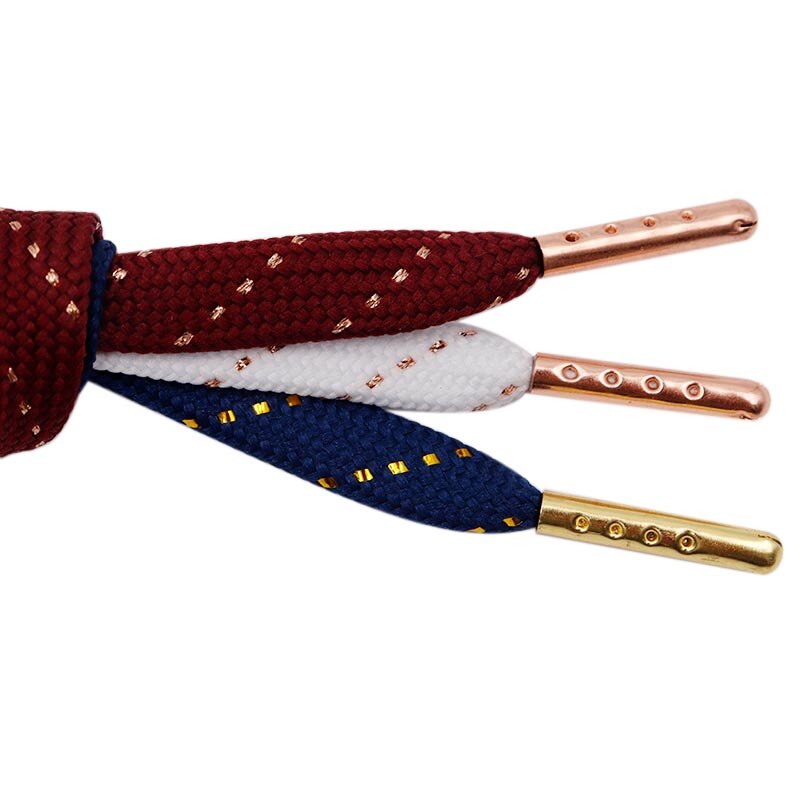 Elegant 10MM Double Colors Shoelace 60-180cm Shoe Metal String  Shoes Accessories for Women White Shoes Queens AF1 Fit