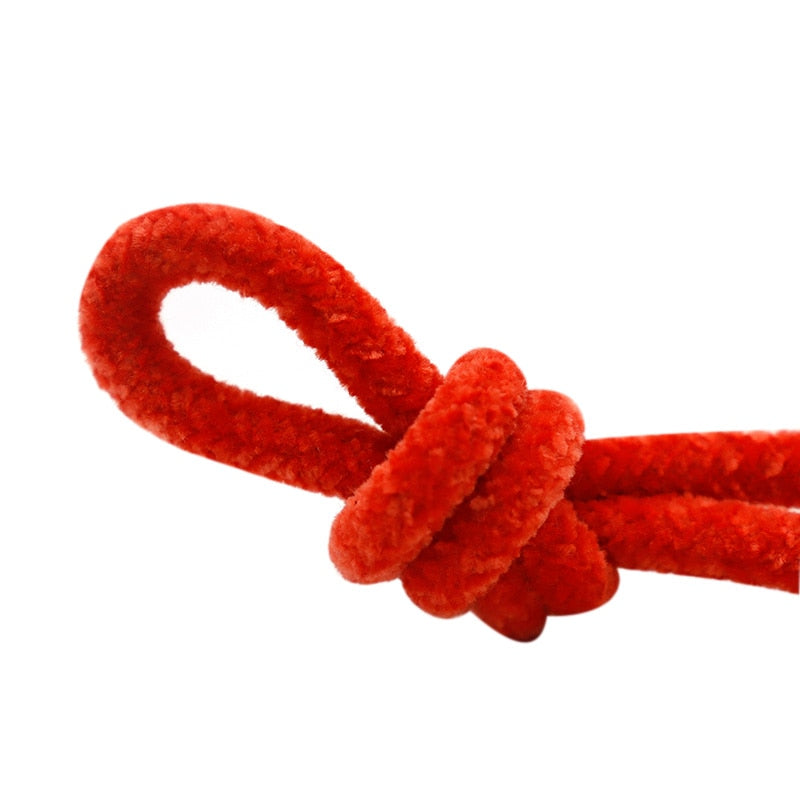 Designer Shoes String 6MM Cute Girl Canvas Boot String Macaron Color Decorative Velvet Tape Bracelet Clothing Hairy Rope