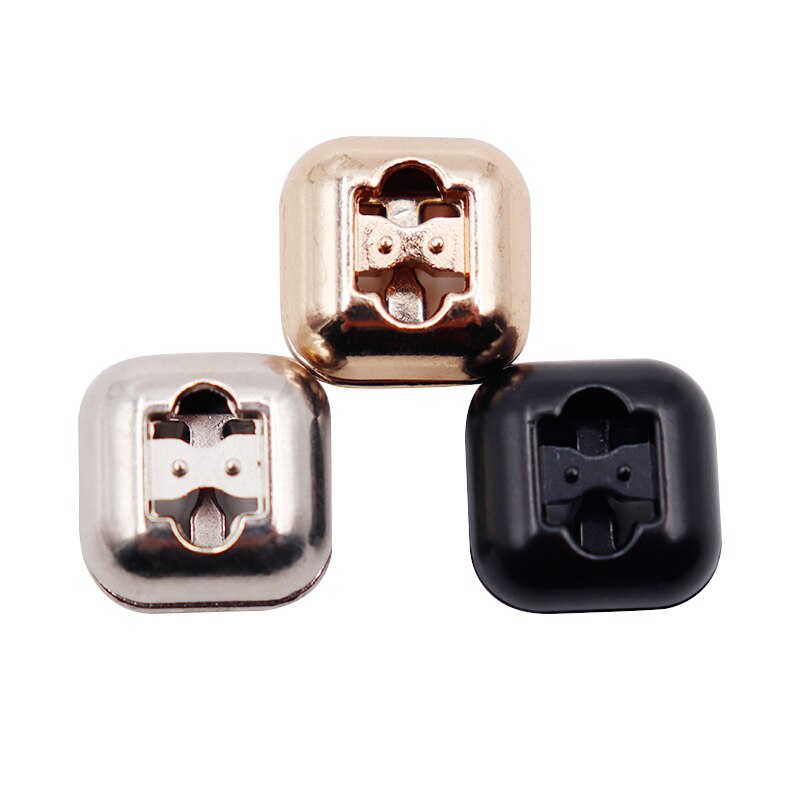 DIY Sneaker Kits 4pcs Metal Shoelaces Tips Head 3 Colors No Tie Shoelaces Metal Lace Lock Silver Gold Black Metal Lace Buckle