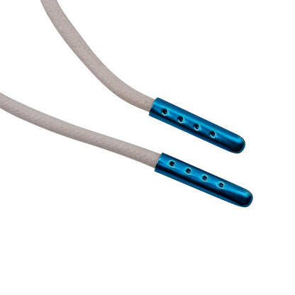 Shiny 4*23mm Royal Blue Painting Hollow Metal Tips 4pcs Aglets For Shoelace Drawstring  Accessories Cut Outs Shoe Lace Aglet