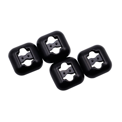 DIY Sneaker Kits 4pcs Metal Shoelaces Tips Head 3 Colors No Tie Shoelaces Metal Lace Lock Silver Gold Black Metal Lace Buckle