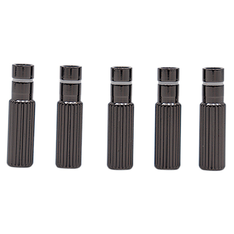 Weiou Manufacturer Metal Shoe Decoration Tips Black And White Seamless Alloy-metal Head Aglets